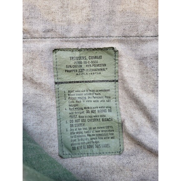 Vintage Propper Pants Mens XL Regular Woodland Camo BDU Ripstop 1998 - Picture 9 of 10